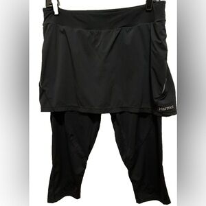 Marmot Lateral 2 in 1 Skirt Leggings Size M Capri Length Running Workout Hiking